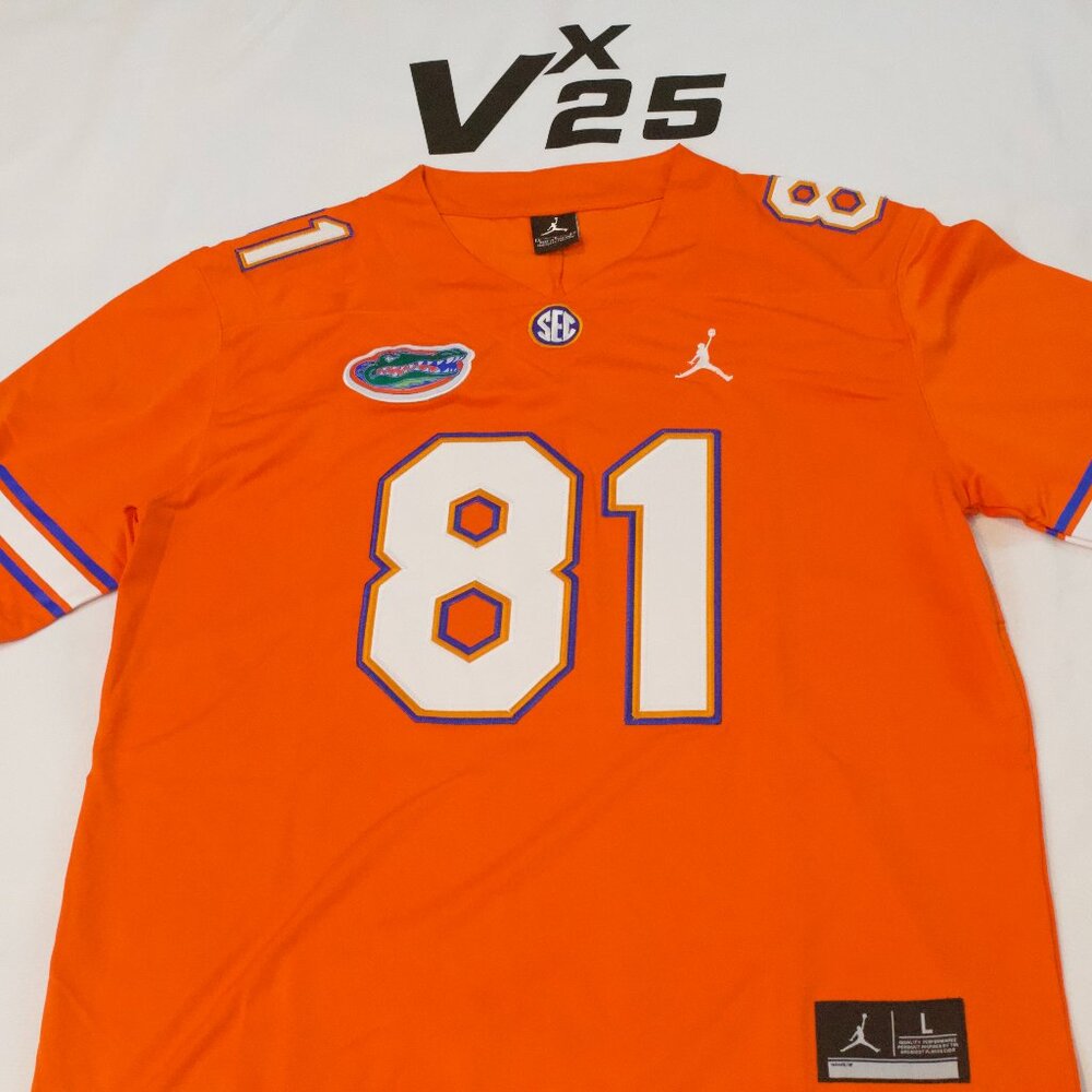 NEW Men's Florida Gators Aaron Hernandez Orange Throwback Jersey Size Large